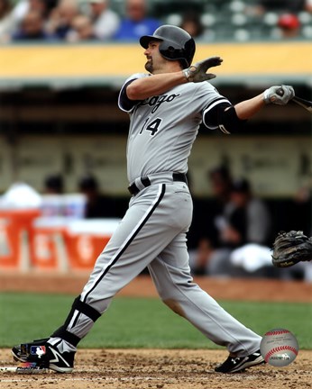 Framed Paul Konerko 2012 Action Print