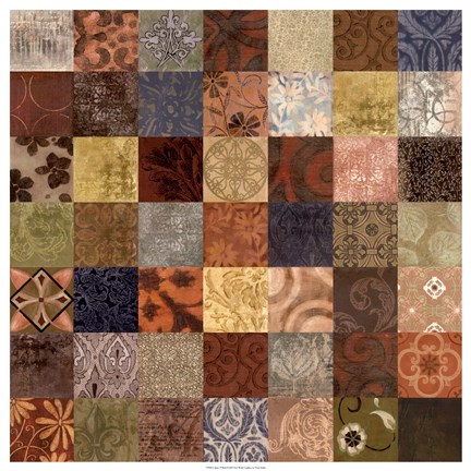 Framed Spice 49-Patch Print