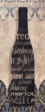 Framed Wine Collection II Print