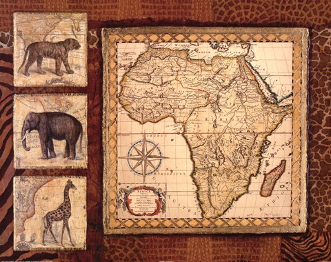 Framed Journey To Africa I Print