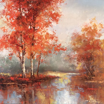 Framed Autumn&#39;s Grace I Print