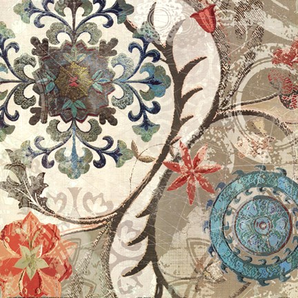 Framed Royal Tapestry II Print