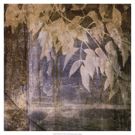 Framed Fluttering Leaves I Print