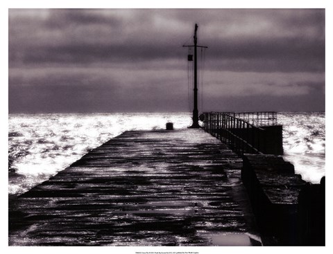 Framed Stone Pier Print