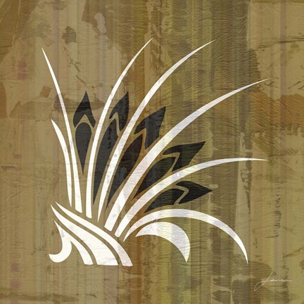 Framed Glyphic Tiles II Print