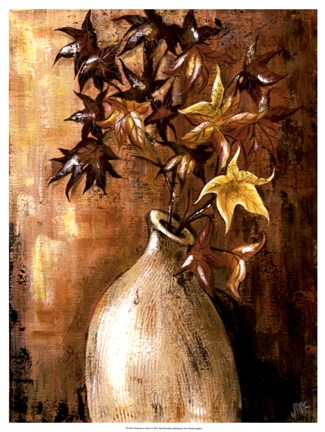 Framed Branches in Vase II Print