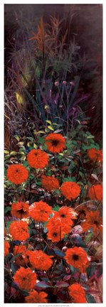 Framed Dahlia Garden II Print