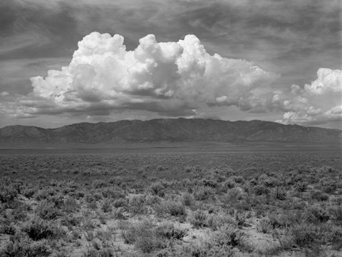 Framed Mountains &amp; Clouds II Print