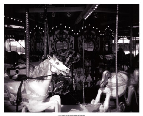 Framed Carousel I Print