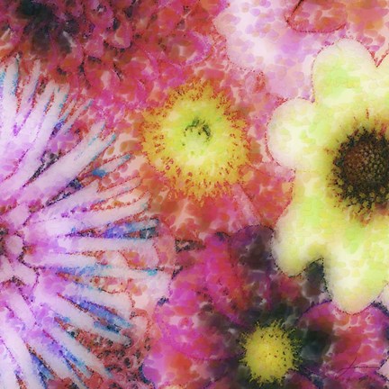 Framed Floral Reef III Print