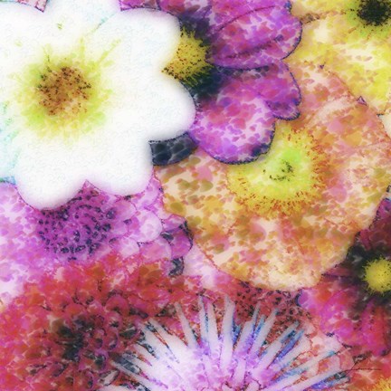 Framed Floral Reef IV Print