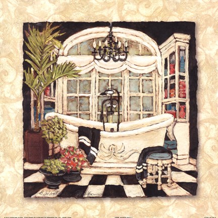 Framed Park Avenue Bath I Print