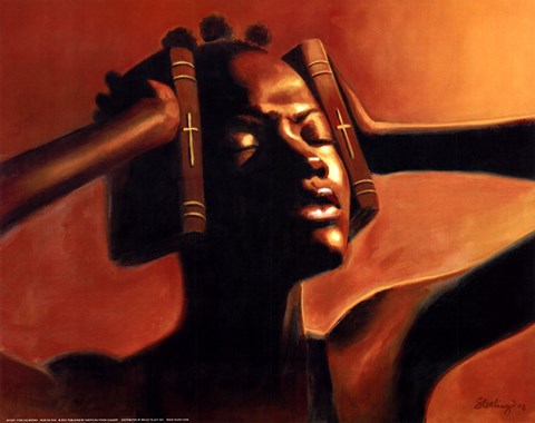 Framed Hear No Evil (female) Print