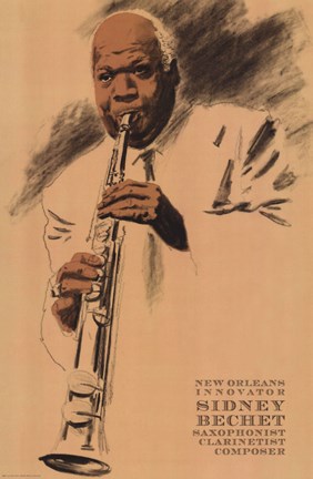 Framed Sidney Bechet Print