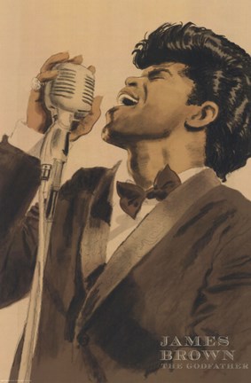 Framed James Brown Print