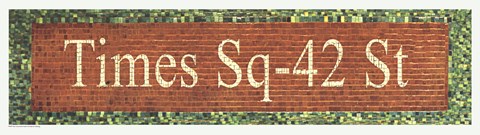 Framed Times Square - 42nd Street Subway Sign Print