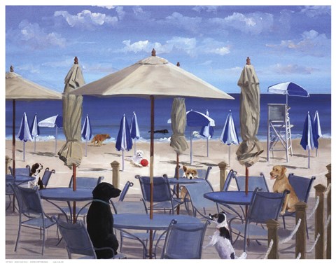 Framed Beach Club Tails II Print