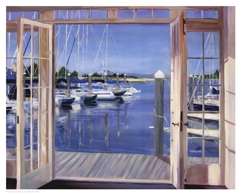Framed Reflections, Marina Mill Creek Print