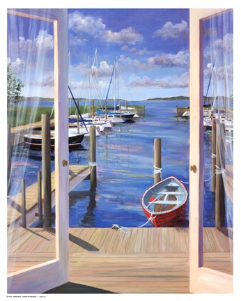 Framed Marina Deck Print