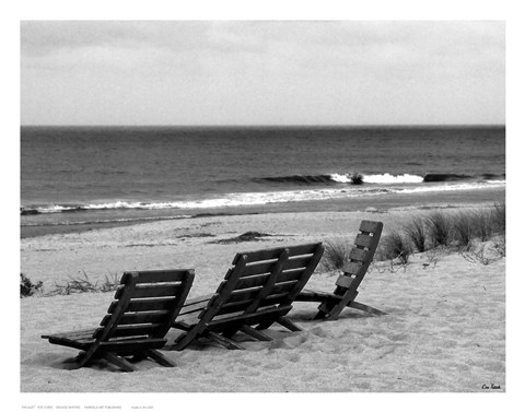 Framed Seaside Seating Print