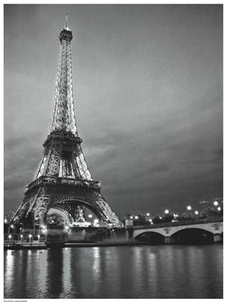 Framed Paris Night Print