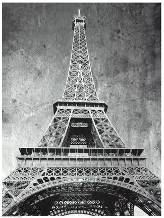Framed Eiffel Tower Retro Print