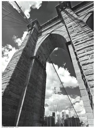 Framed Brooklyn Bridge Arch Print
