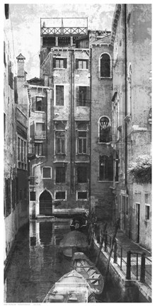 Framed Venetian Canal Print