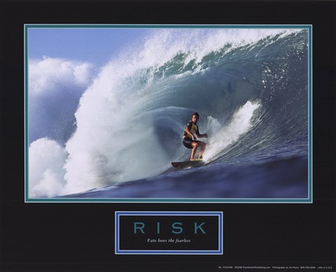 Framed Risk-Surfer Print