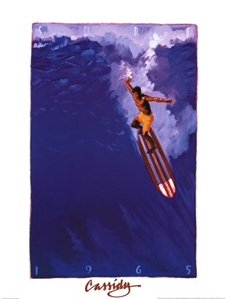 Framed Surf 65 Print