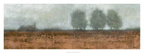 Framed Blue Fog II Print