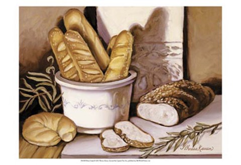 Framed Bread Study Print