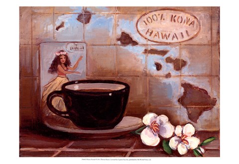 Framed Kona Hawaii Print