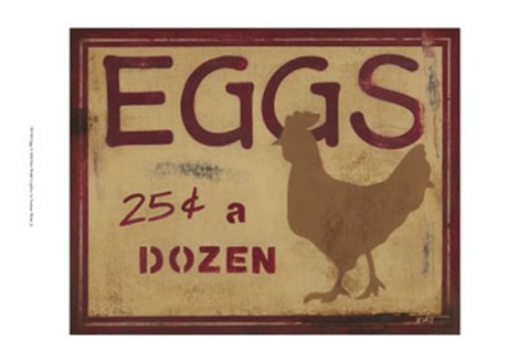 Framed Eggs Print