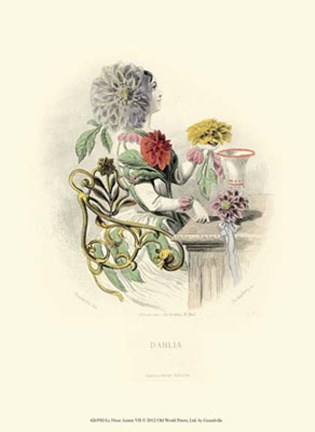 Framed Le Fleur AnimT VII Print