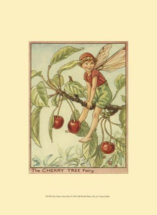 Framed Cherry Tree Fairy Print