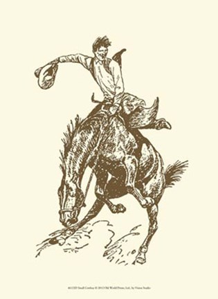 Framed Small Cowboy Print