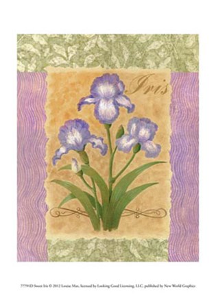 Framed Sweet Iris Print