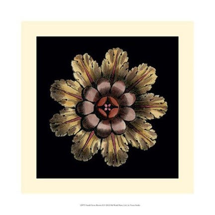 Framed Small Classic Rosette II Print