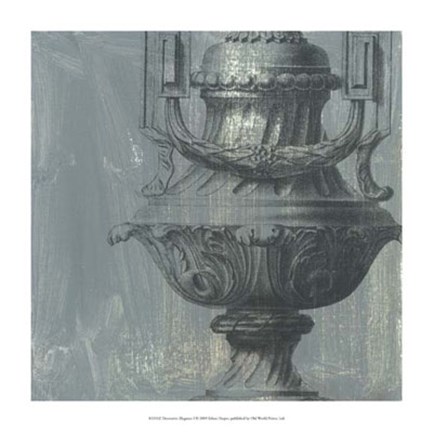 Framed Decorative Elegance I Print