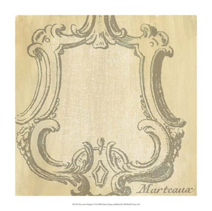 Framed Decorative Elegance IV Print