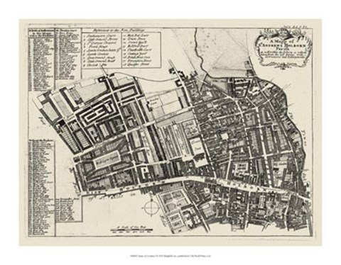 Framed Quays of London I Print