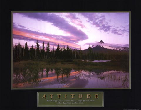 Framed Attitude-Moonrise Print