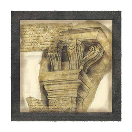 Framed Antique Capitals II Print