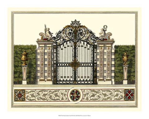 Framed Grand Garden Gate II Print