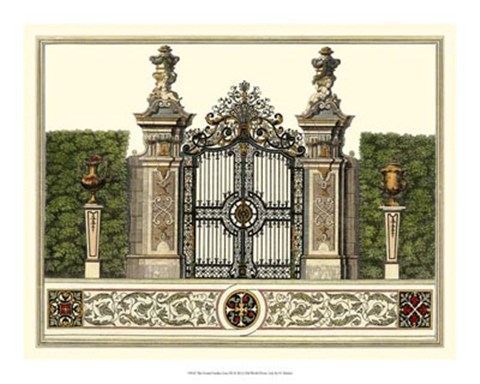 Framed Grand Garden Gate III Print