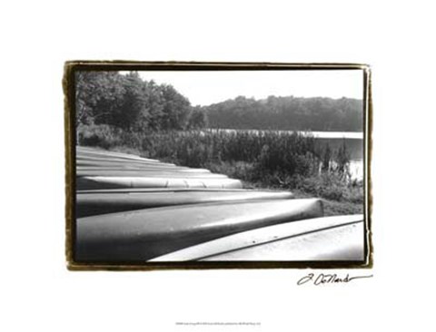 Framed Lake Living III Print