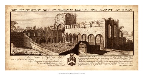 Framed View of Bildewas-Abbey Print