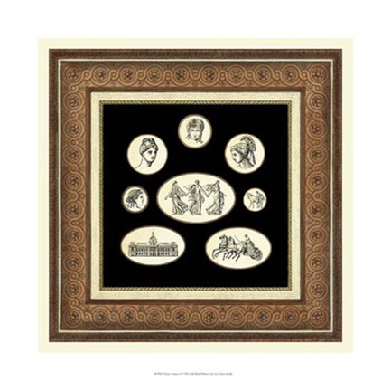 Framed Classic Cameos I Print