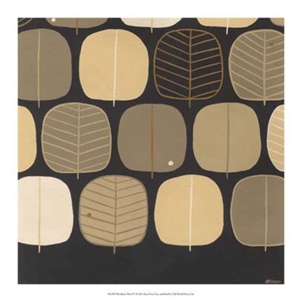 Framed Woodland Motif IV Print